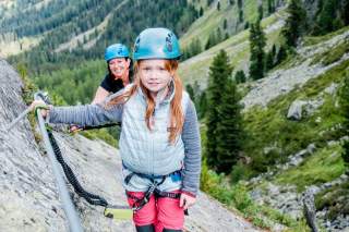 Mit Kindern auf dem Klettersteig Mit Kindern am Klettersteig