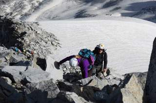 Aufstieg über den Hochgall-Nordwestgrat