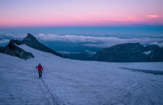 Hochtourengeher am Großglockner