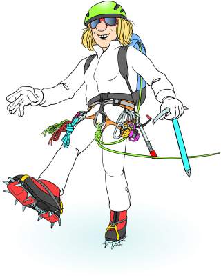 Hochtourengeherin