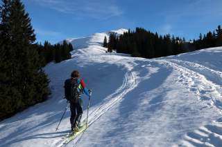 Gipfelanstieg zum Mittleren Hörnle am gestrigen Mittwoch.