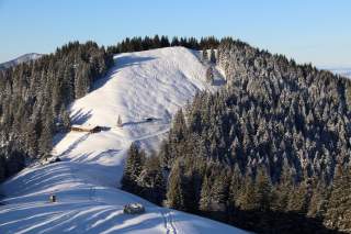 Blick auf das Mittlere Hörnle in den Ammergauer Alpen.