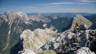 Hochtor - Blick vom Hochtor zurück auf Rosskuppe, Planspitze, Buchstein, Foto: Iris Kürschner