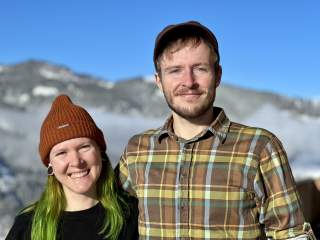 Halie Ezratty und Christian Förtsch - die Hüttenwirtsleute der Greizer Hütte