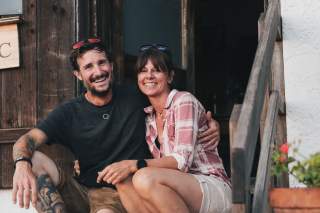 Das Hüttenwirtspaar Ingrid und Gabriel.