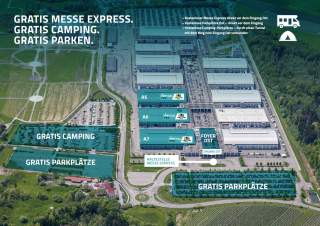 Gratis Parken und Gratis Camping an der Messe Friedrichshafen