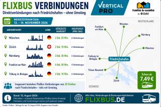 Mit dem Flixbus nach Friedrichshafen