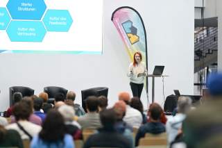 Rebekka Schütze auf der Bühne