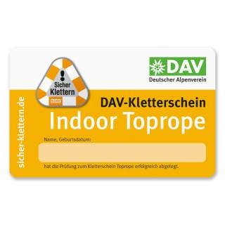 Karte des DAV-Klettescheins Indoor