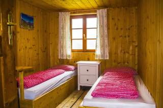 Das Zweibettzimmer der Potsdamer Hütte.