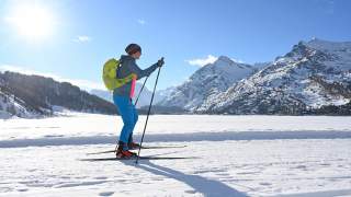 Langlauf auf der Engadiner Seenplatte