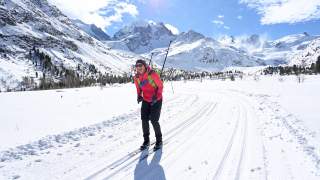 Loipe im Val Rosegg