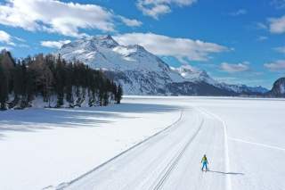 Langauf auf dem Engadiner Silsersee