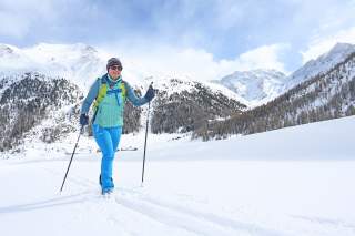 Loipe auf der Forcola di Livigno