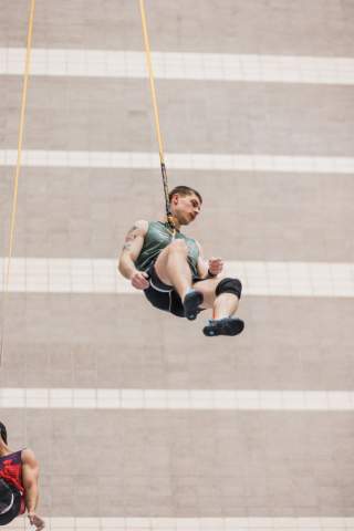 Leander Carmanns nach der Speedrunde