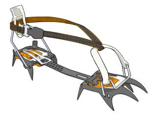 Illustration eines Leichtsteigeisens