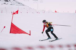 Sophia Weßling (DAV Lindau) beim Mixed Relay in Val Thorens (FRA)