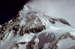 Gipfelpyramide des Mount Everest