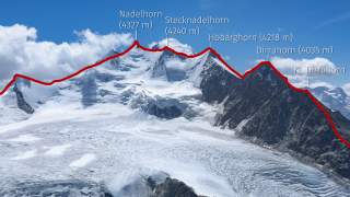 Tourenverlauf des Nadelgrats