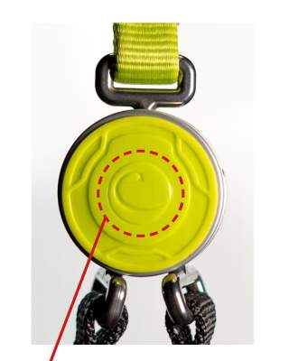 Beispiel für eine geprägte Kunststoffschale eines mangelfreien, durch Edelrid bereits geprüften Sets.