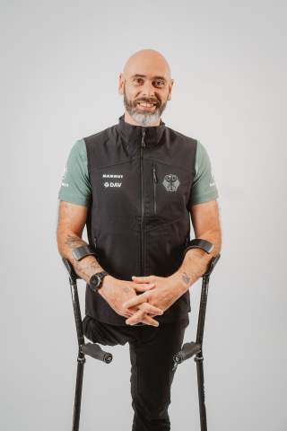 Porträt Nicholas Perreth vom Perspektivkader Paraclimbing.