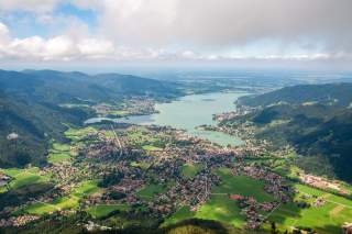 Blick vom Wallberg auf den Tegernsee