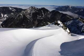 Wechte an der Notkarspitze in den Ammergauer alpen.