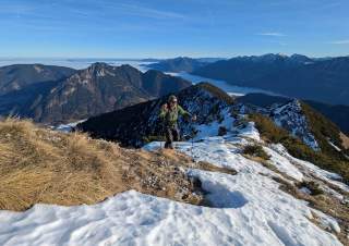 Letztes Wochenende am Gipfelrücken der Notkarspitze.