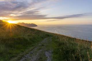 Sonnenuntergang an der Küste