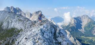Bergsteigerin Billie Bierling an der Ehrwalder Sonnenspitze