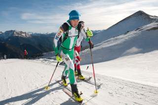 Skimo-Athlet Philipp Reiter beim Weltcup in Andorra 2012
