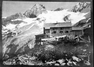 Historisches Foto der Plauener Hütte