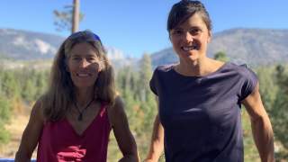 Lynn Hill und Nina Caprez gemeinsam in den USA.
