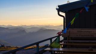 Abendliches Gipfelmeer an der Fischerhütte