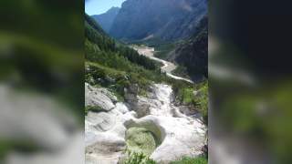 Rückblick zum Reintalanger - Nach dem Reintalanger folgt ein steilerer Aufstieg zur Knorrhütte.