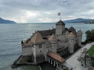Schloss Chillon am Genfersee in der Schweiz