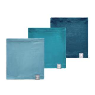 Merino-Tencel Multifunktionstuch in 3 Blautönen