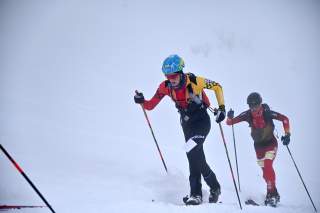 Moritz Bauregger (DAV Berchtesgaden) beim Individual der EM in Flaine (FRA)
