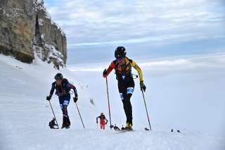 Marc Dürr (DAV Allgäu-Kempten) beim Individual der ISMF EM in Flaine (FRA)