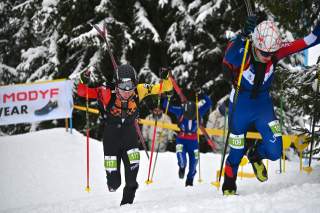 David Jost (DAV Allgäu-Immenstadt) beim EM-Sprint der U20 Herren