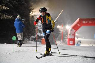 Tatjana Paller (DAV Tölz) beim Mixed Relay der EM in Chamonix (FRA)