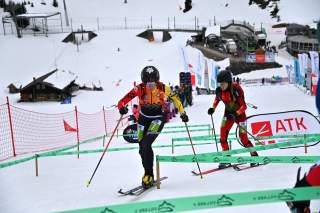Tatjana Paller (DAV Tölz) läuft zu Platz vier im Sprint Weltcup in Villars-sur-Ollon