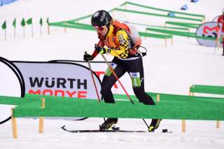 Tatjana Paller (DAV Tölz) beim Sprint Weltcup Finale in Cortina d'Ampezzo