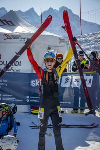 Moritz Bauregger (DAV Berchtesgaden) holt Bronze beim U18 Individual bei der WM in Morgins (SUI)