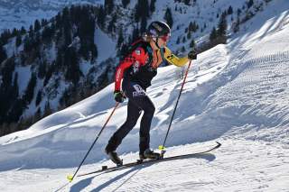 Tatjana Paller (DAV Tölz) beim Mixed Relay der ISMF WM in Morgins (SUI)