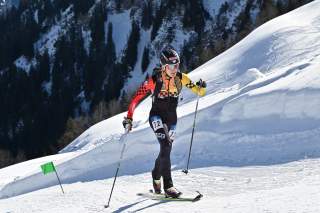 Finn Hösch (DAV Bergland München) beim Mixed Relay der ISMF WM in Morgins (SUI)