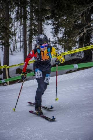 Tatjana Paller (DAV Tölz) beim Mixed Relay WC in Val Martello (ITA)