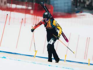 Tatjana Paller (DAV Tölz) beim Sprint WC in Bormio (ITA)