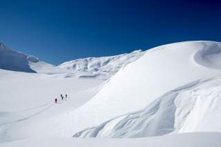 Skitour auf der Greina-Hochebene in Graubünden