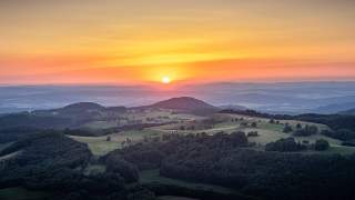 Sonnenuntergang in der Rhön